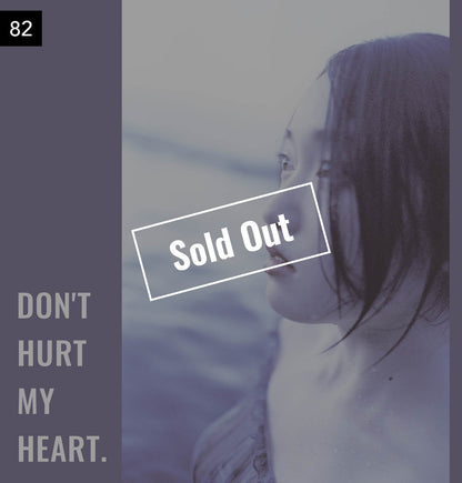 【076-100】I'm a Lover, not a Fighter.「Don't hurt my heart.」100部限定写真集