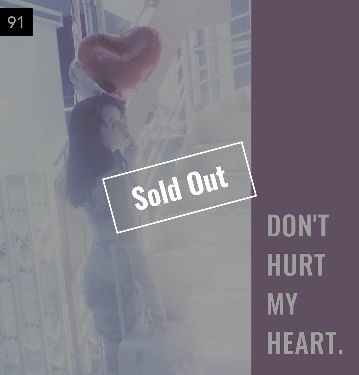 【076-100】I'm a Lover, not a Fighter.「Don't hurt my heart.」100部限定写真集