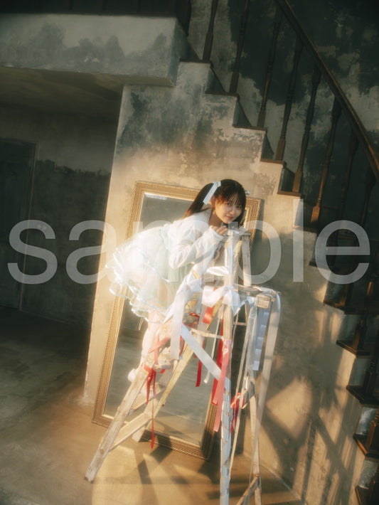 die with twin tails on step ladder noa-L
