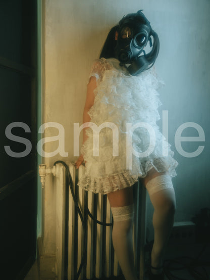 die with twin tails on mask noa-A