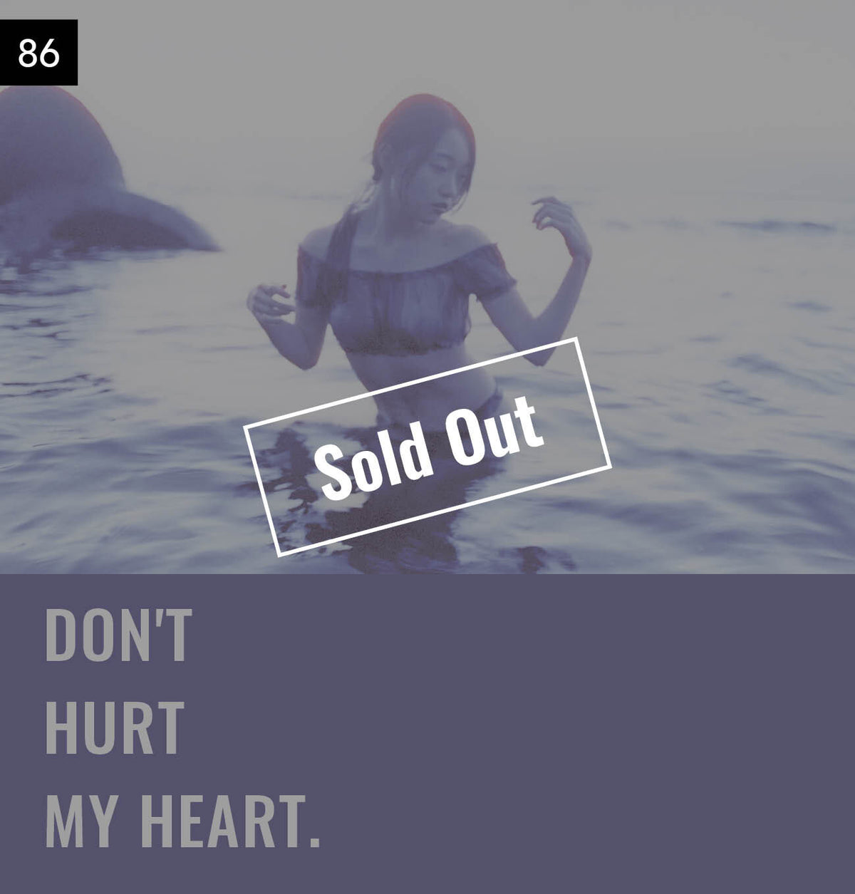 【076-100】I'm a Lover, not a Fighter.「Don't hurt my heart.」100部限定写真集