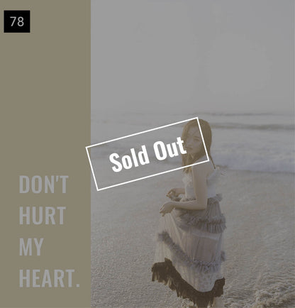 【076-100】I'm a Lover, not a Fighter.「Don't hurt my heart.」100部限定写真集